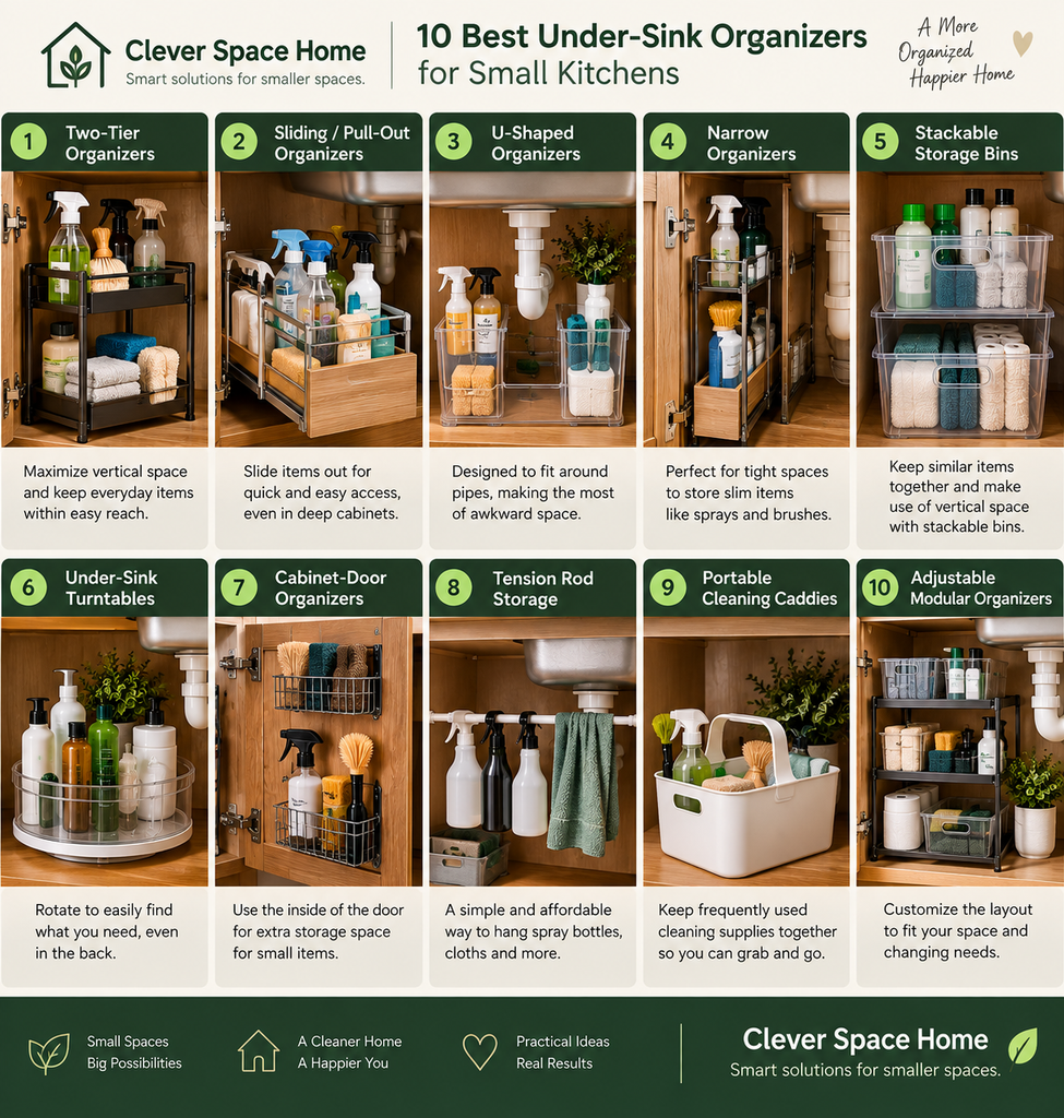 10 best under-sink organizers for small kitchens with space-saving storage ideas