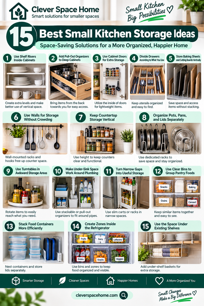 15 best small kitchen storage ideas with space-saving solutions
