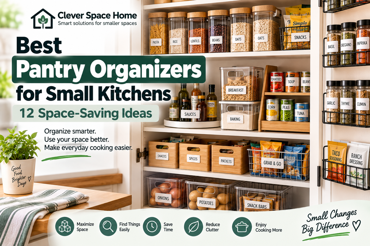 Best pantry organizers for small kitchens with space-saving storage solutions