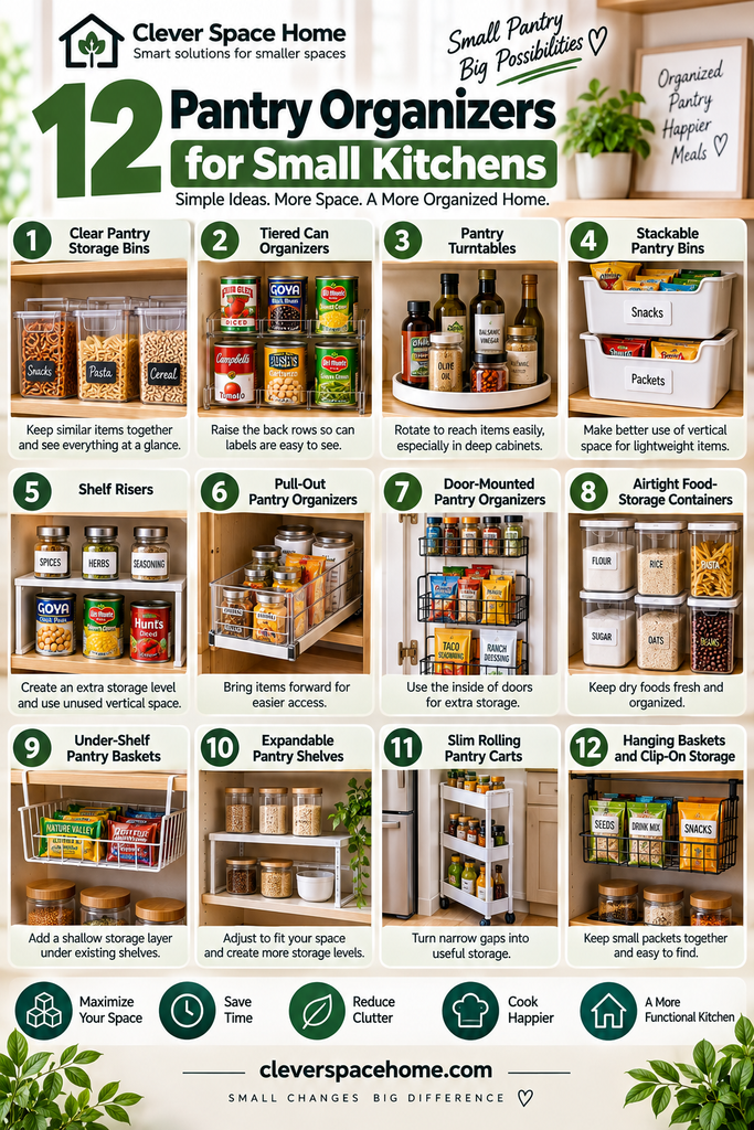 12 best pantry organizers for small kitchens with space-saving storage ideas