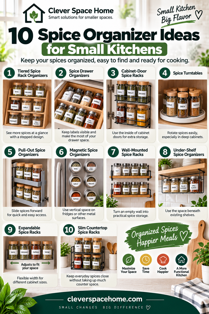 10 best spice organizers for small kitchens with space-saving storage ideas