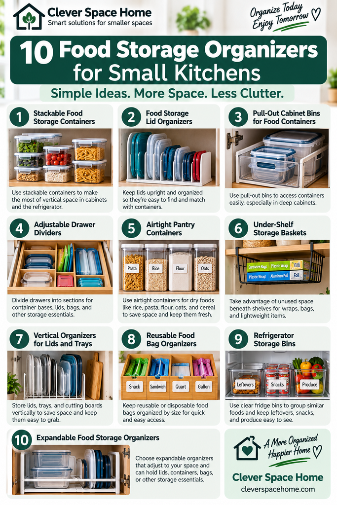 10 best food storage organizers for small kitchens with space-saving storage ideas