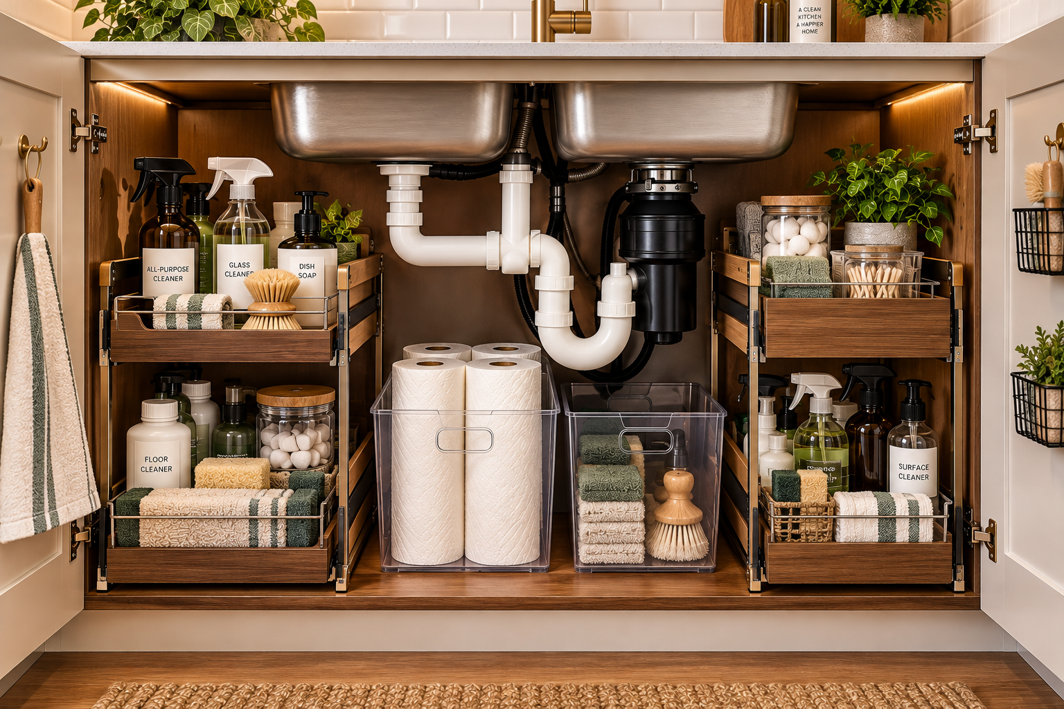 Best under-sink organizers for small kitchens with space-saving storage solutions